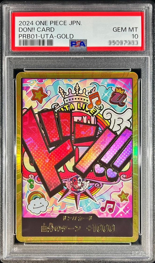 【PSA10鑑定済】ドン!!カード(金枠/ウタ)《-》{-}