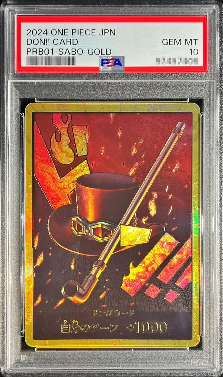 【PSA10鑑定済】ドン!!カード(金枠/サボ/帽子&パイプ)《-》{-}