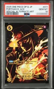 【PSA10鑑定済】ポートガス・D・エース（パラレル/SP/黒背景）《SP》{ST13-011}