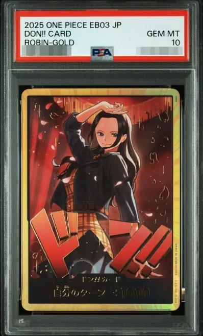 【PSA10鑑定済】ドン!!カード(金枠/全身左向き/ロビン)《金ドン》{-}