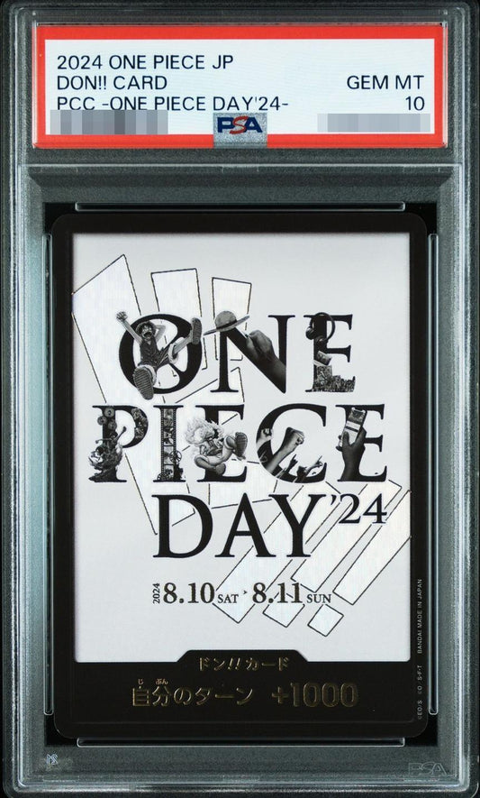 【PSA10鑑定済】ドン!!カード (白背景)【ONE PIECE DAY’24】《-》{-}