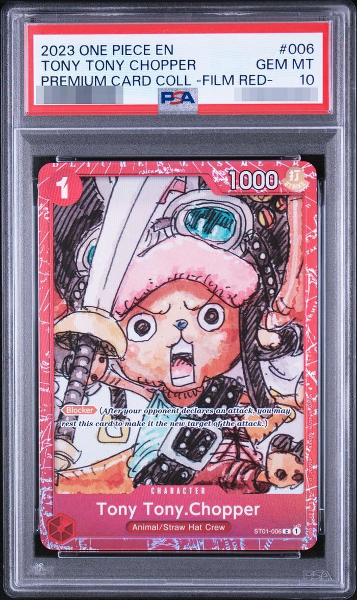 【PSA10鑑定済】【英語版】トニートニー・チョッパー(foil/赤枠/漫画絵)【C】{ST01-006}《-》{ST01-006}