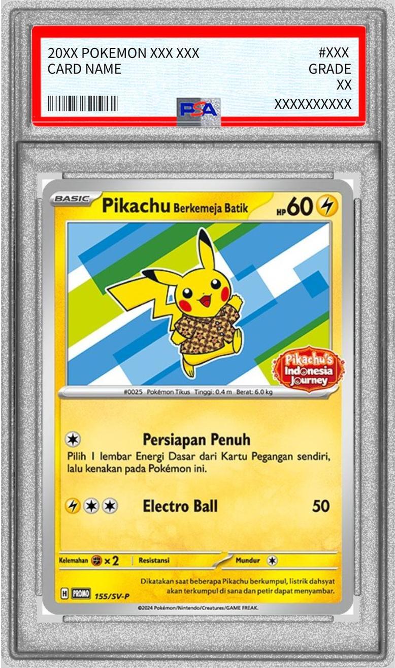 【PSA10鑑定済】バティックシャツのピカチュウ(ヒトデマン柄)《-》{155/SV-P}[-]