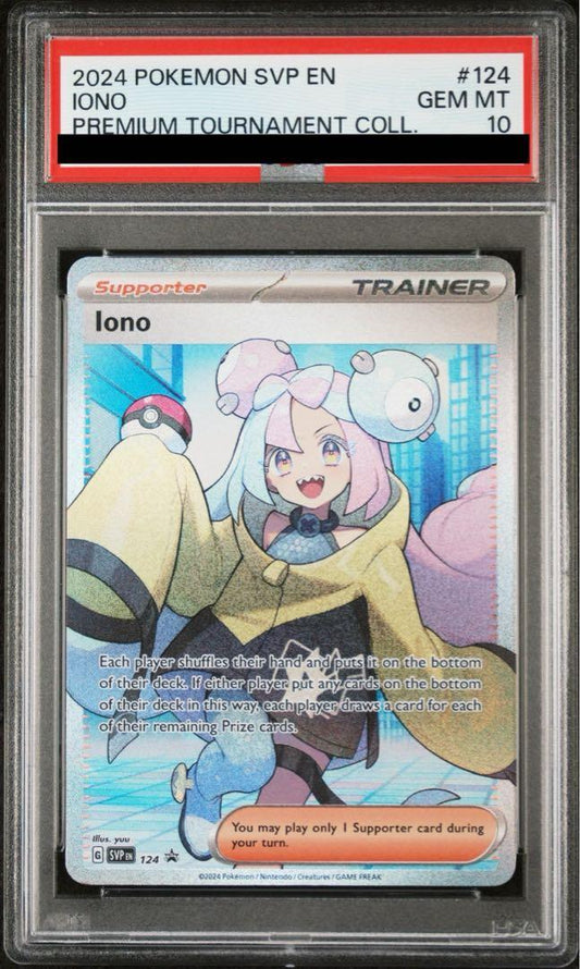 【PSA10鑑定済】ナンジャモ (Iono/SR仕様/英語版)《-》{124}[-]